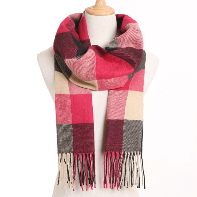 Casual Plaid Scarf