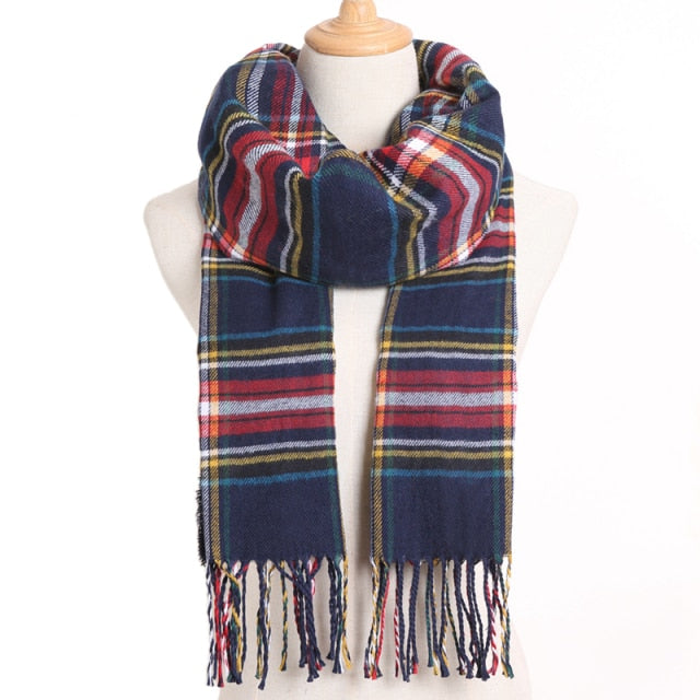 Casual Plaid Scarf