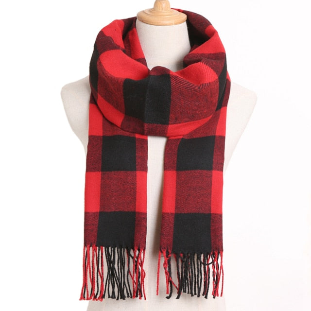 Casual Plaid Scarf