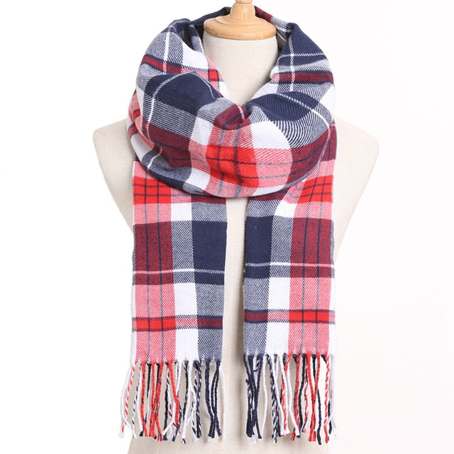 Casual Plaid Scarf