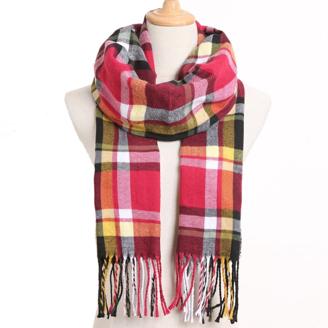 Casual Plaid Scarf