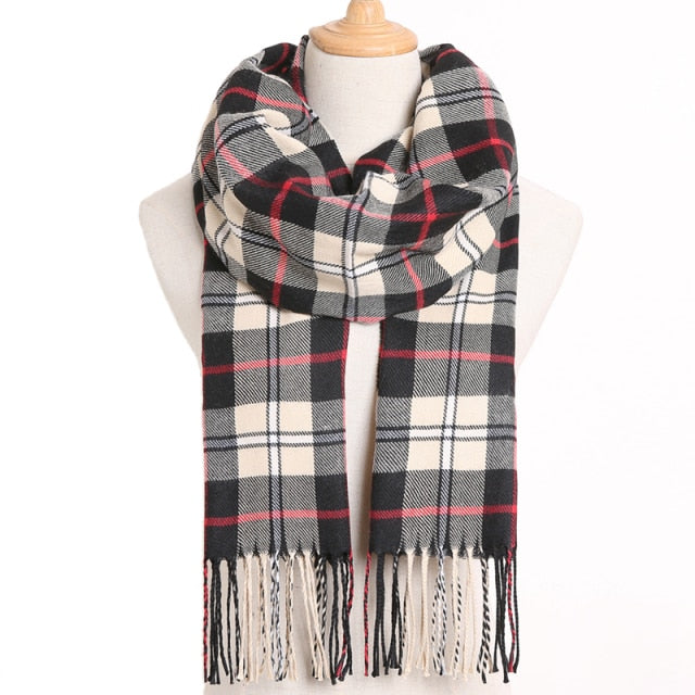 Casual Plaid Scarf