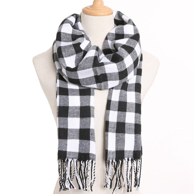 Casual Plaid Scarf