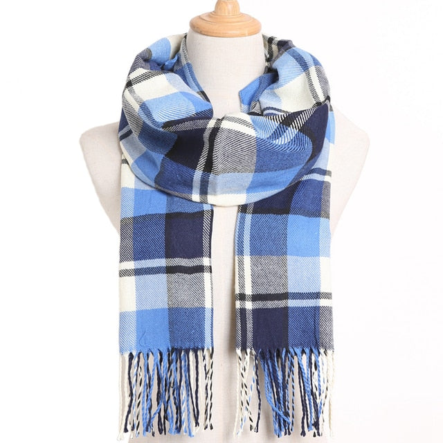 Casual Plaid Scarf