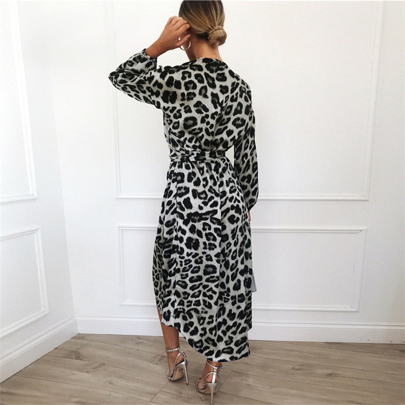 Chiffon Leopard Dress