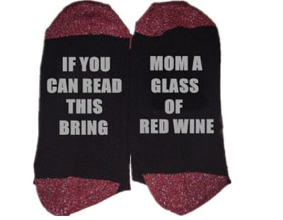 Printed Quote Socks