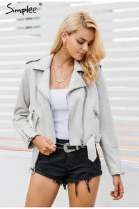 White Faux Leather Jacket