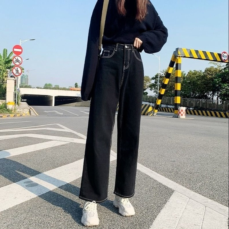 Korean Style Black Jeans