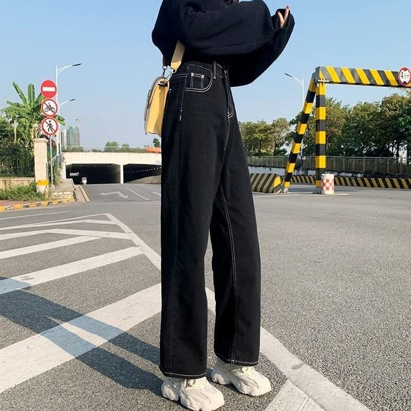 Korean Style Black Jeans