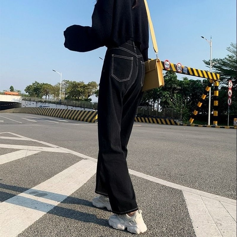 Korean Style Black Jeans