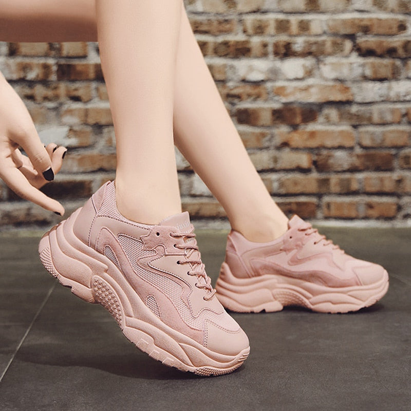 Lace Up Chunky Sneakers