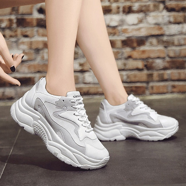 Lace Up Chunky Sneakers