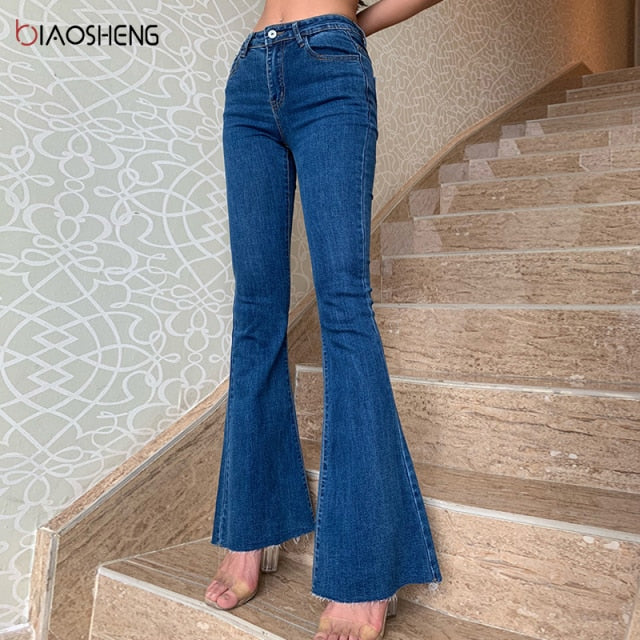 Plus Size High Waist Jeans