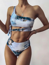 Printed Push Up Bikini Set