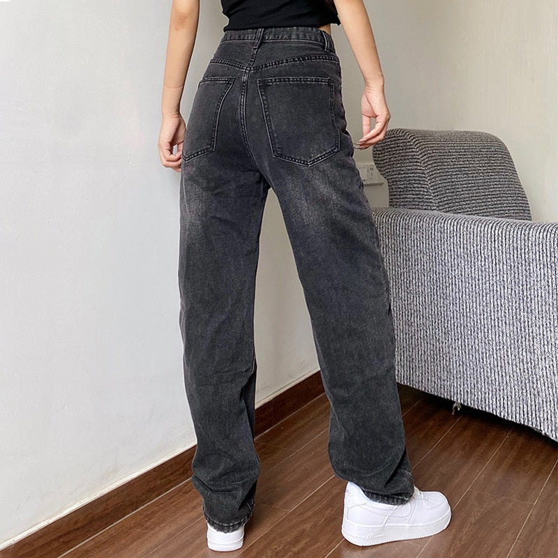 Casual Loose Straight Jeans