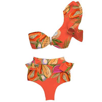 Two-Pieces Push-Up Ruffles Bandage Bikini Set