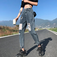 High Waist Boyfriend Jeans