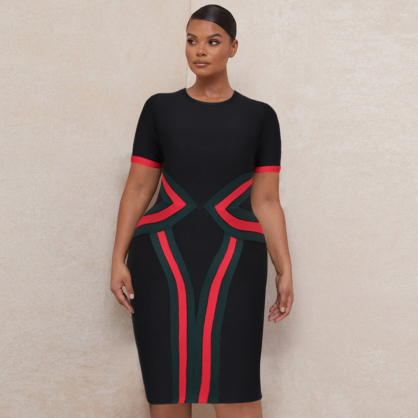 Color Block Bandage Dress