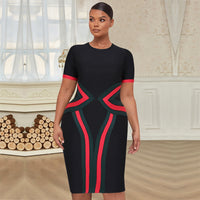 Color Block Bandage Dress