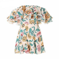 Boho Floral Print Playsuit