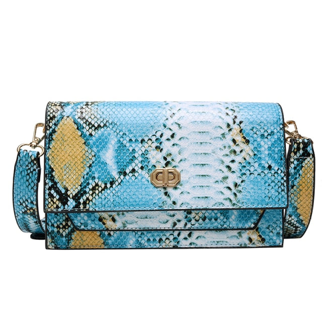 Snake Pattern Evening Bag