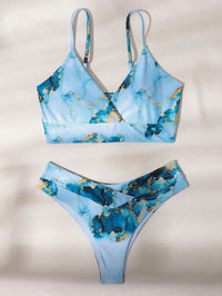 Printed Push Up Bikini Set