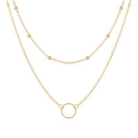 Thick Chain Toggle Clasp Gold Necklace