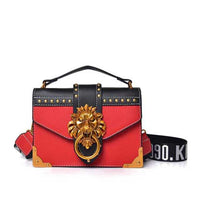 Fashionable Metal Lion Head Handbag