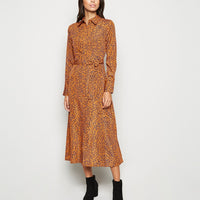 Vintage Elegant Women Shirt Dress