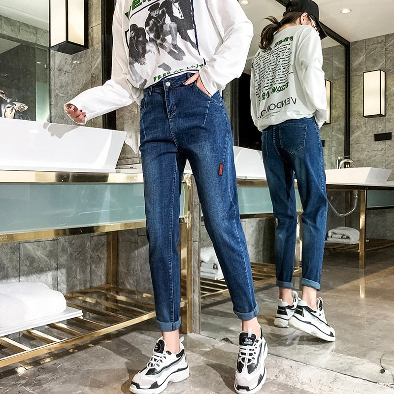 Casual Ankle Length Boyfriend Jeans