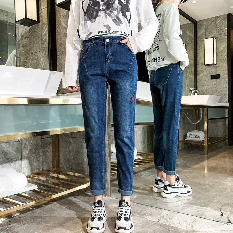 Casual Ankle Length Boyfriend Jeans