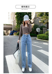 High Waist Boyfriend Jeans