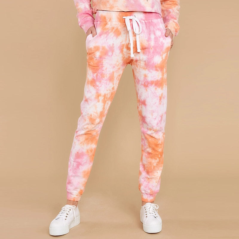 Tie Dye Printed Pencil Pants