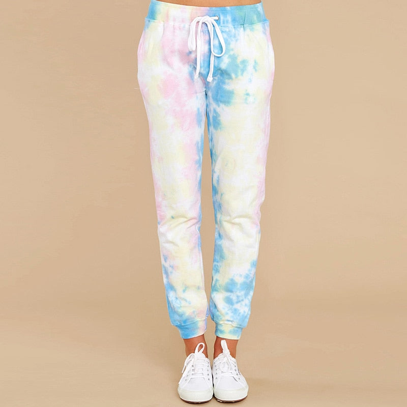 Tie Dye Printed Pencil Pants