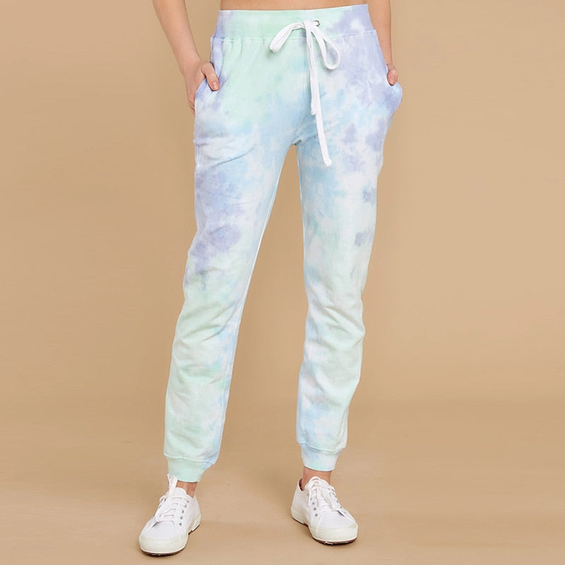 Tie Dye Printed Pencil Pants