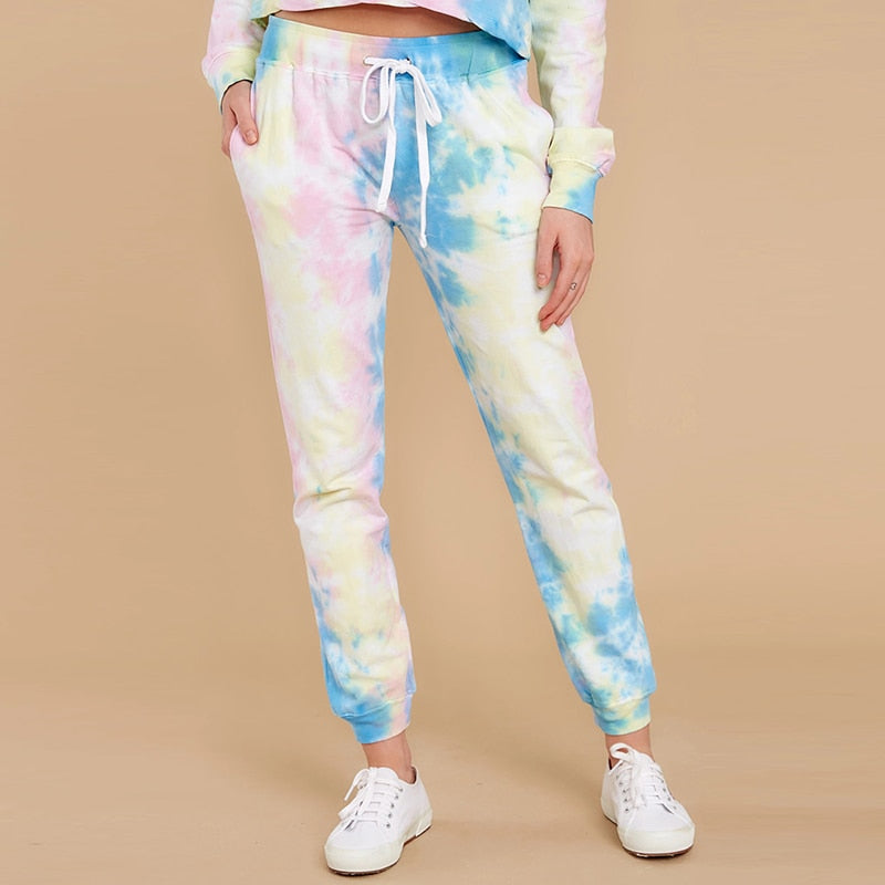 Tie Dye Printed Pencil Pants