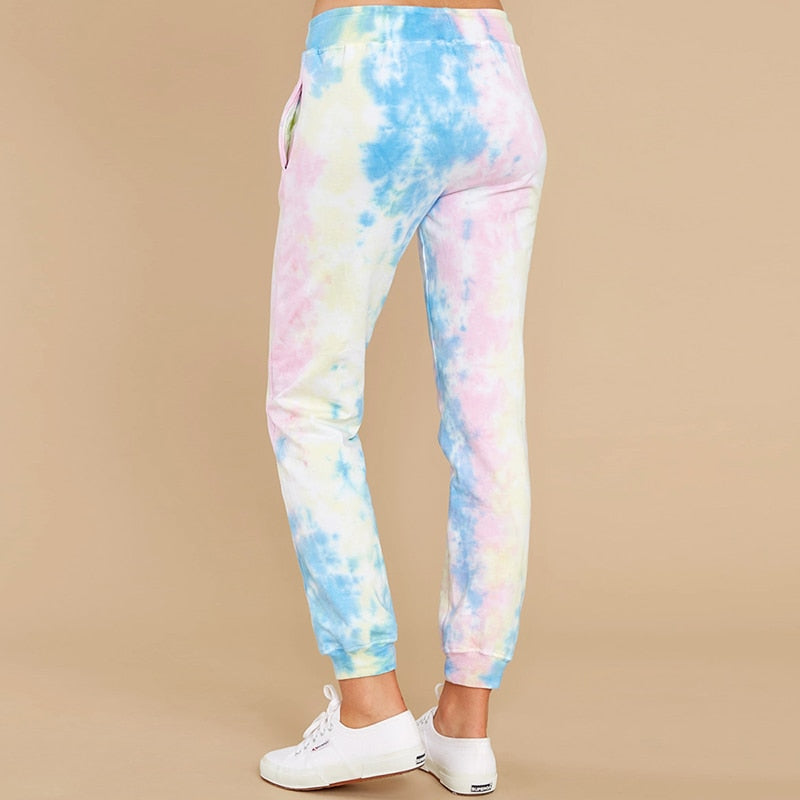 Tie Dye Printed Pencil Pants