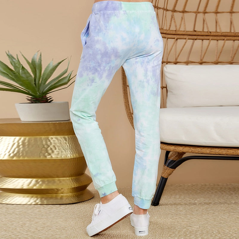 Tie Dye Printed Pencil Pants