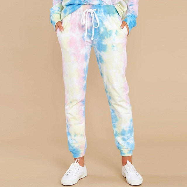 Tie Dye Printed Pencil Pants