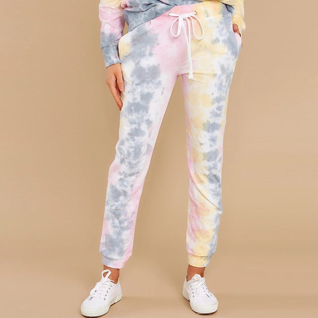 Tie Dye Printed Pencil Pants