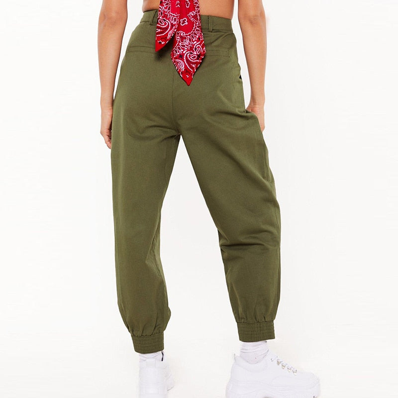 Pleated Cargo Pants