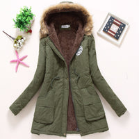 Casual Solid Long Parka