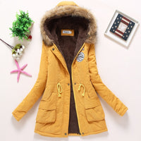 Casual Solid Long Parka