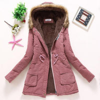 Casual Solid Long Parka