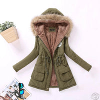 Casual Solid Long Parka