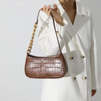 Retro Alligator Pattern Handbag