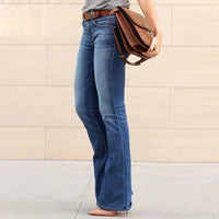 Elastic Waist Boyfriend Jeans