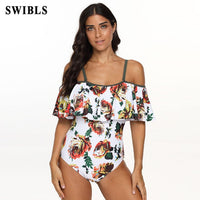 One Piece Floral Bathing Suit