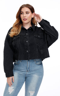 Vintage Black Denim Jacket