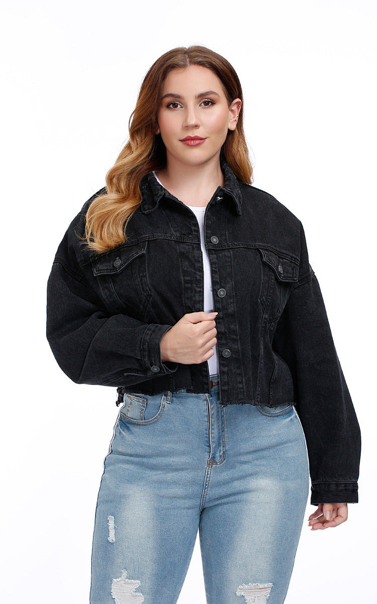 Vintage Black Denim Jacket